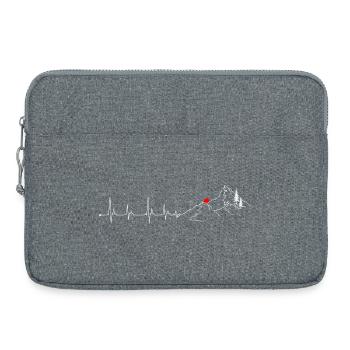 Gipfel: Pulse, Roter Gipfel - Laptoptasche 15" - Grau meliert - Vorne