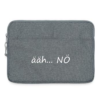 ääh... NÖ - Laptoptasche 15" - Grau meliert - Vorne