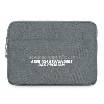 Ich bewundere das Problem  - Laptoptasche 15" - Grau meliert - Vorne