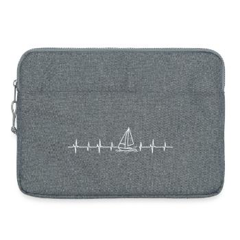 Voilier Heartbeat - Sacoche pour ordinateur portable 15 pouces - gris chiné - Devant