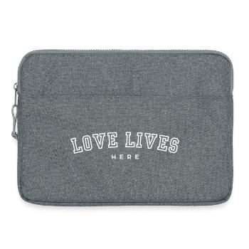 Love Lives Here - Laptoptasche 15" - Grau meliert - Vorne