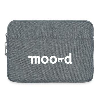Mood Cow Pun Minimal - Sacoche pour ordinateur portable 15 pouces - gris chiné - Devant