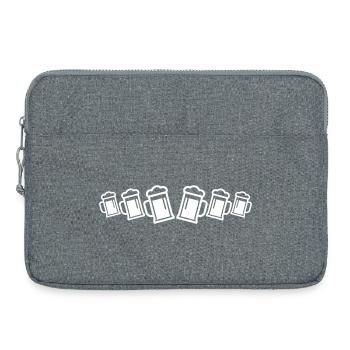 Chope à bière - Sacoche pour ordinateur portable 15 pouces - gris chiné - Devant
