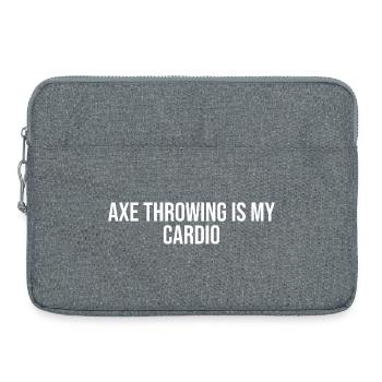 Axe Throwing Shirt - Laptoptasche 15" - Grau meliert - Vorne