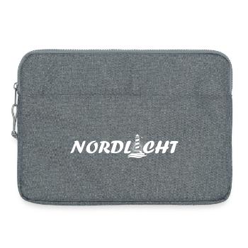 Dein Statement für den Norden !Leuchtturm maritim - Laptoptasche 15" - Grau meliert - Vorne