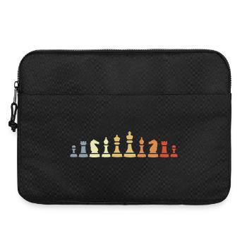 Pièces d’échecs vintage - Sacoche pour ordinateur portable 15 pouces - noir - Devant
