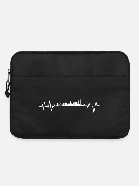 Glasgow Herzschlag - Laptoptasche 15" - Schwarz