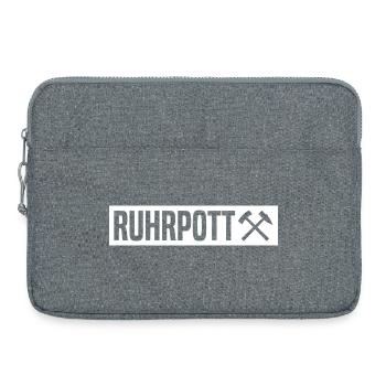 Ruhrpott - Ruhr Pott - Zeche - Zollverein - NRW - Laptoptasche 15" - Grau meliert - Vorne