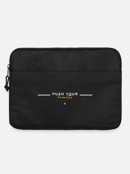 Überschreite deine Grenzen – Disziplin-Mindset-Design - Laptoptasche 15" - Schwarz