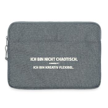 Créatif, flexible au lieu de chaotique - Sacoche pour ordinateur portable 15 pouces - gris chiné - Devant