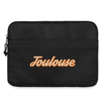 Lettrage Toulouse Vintage - Sacoche pour ordinateur portable 15 pouces - noir - Devant