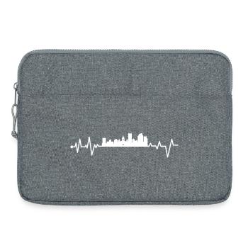 Kingston upon hull heartbeat - Laptop bag 15" - heather grey - Front