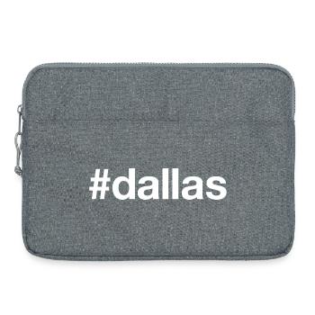 DALLAS Texas Hashtag - Sacoche pour ordinateur portable 15 pouces - gris chiné - Devant