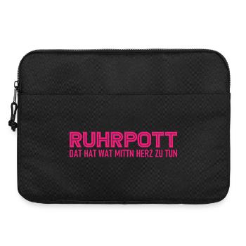 Ruhrpott - Dat hat wat mittn Herz zu tun - Zeche - Laptoptasche 15" - Schwarz - Vorne
