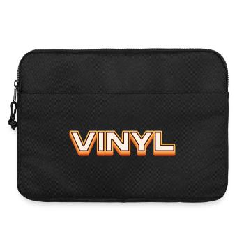 Vinyl Retro Music Typography Design - Laptoptasche 15" - Schwarz - Vorne