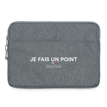 I'm making a point, useless office humor - Laptop bag 15" - heather grey - Front