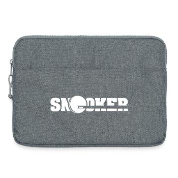 snooker queue symbol billard Spieler Logo icon - Laptoptasche 15" - Grau meliert - Vorne