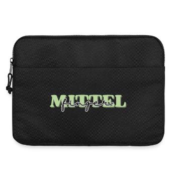 Mittefinger, Stinkefinger, find ich doof - Laptoptasche 15" - Schwarz - Vorne