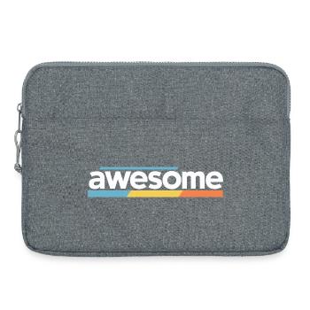 Fantastisches Typografie-Design - Laptoptasche 15" - Grau meliert - Vorne