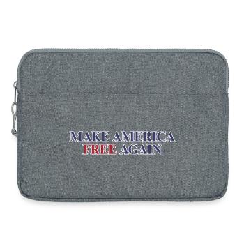 Rendre l’Amérique à nouveau libre - Déclaration de liberté - Sacoche pour ordinateur portable 15 pouces - gris chiné - Devant