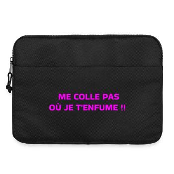 Steck mich nicht dorthin, wo ich dich räuchere - Laptoptasche 15" - Schwarz - Vorne