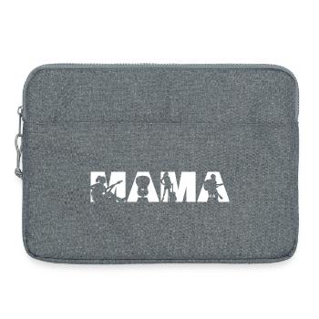 Akustikgitarre Mama Musik Gitarrensängerin Geschenk - Laptoptasche 15" - Grau meliert - Vorne