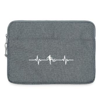 Art de lignes Heartbeat Soccer - Sacoche pour ordinateur portable 15 pouces - gris chiné - Devant