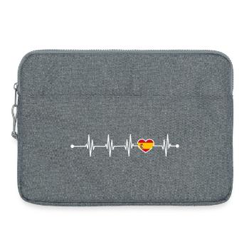 Drapeau de l’Espagne - Sacoche pour ordinateur portable 15 pouces - gris chiné - Devant