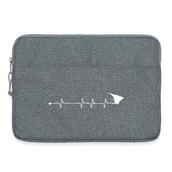 Heartbeat Hängegleiter - Laptoptasche 15" - Grau meliert - Vorne