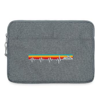 Jetski am Puls des Meeres - Laptoptasche 15" - Grau meliert - Vorne
