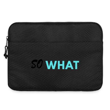 So What print - Laptop bag 15" - black - Front