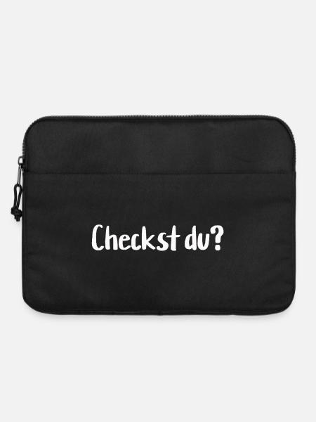 Checkst du? - Laptoptasche 15" - Schwarz