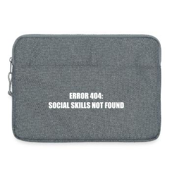 Fehler 404 Fehlende soziale Fähigkeiten - Laptoptasche 15" - Grau meliert - Vorne