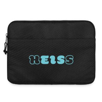 heiss-EIS-Wortspiel-Shirt von Word-on-Shirt - Laptoptasche 15" - Schwarz - Vorne