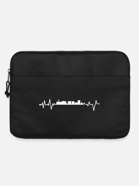 Herzschlag in Sheffield - Laptoptasche 15" - Schwarz
