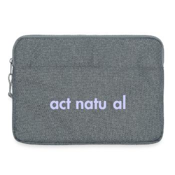 Act Natural - Laptop bag 15" - heather grey - Front