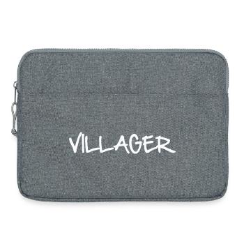 VILLAGEOIS - Sacoche pour ordinateur portable 15 pouces - gris chiné - Devant