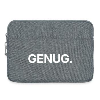 GENUG Punkt – Minimalistisches Statement Design - Laptoptasche 15" - Grau meliert - Vorne