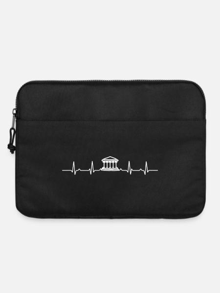 Herzschlag Athen - Laptoptasche 15" - Schwarz