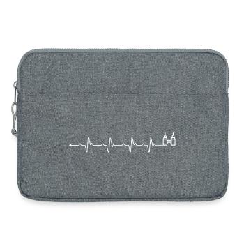Heartbeat Petronas Twin Towers - Laptoptasche 15" - Grau meliert - Vorne