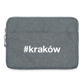 KRAKOW Hashtag Krakau Poland Polen - Laptoptasche 15" - Grau meliert - Vorne