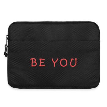 Motif inspirant avec manifestation personnelle - Sacoche pour ordinateur portable 15 pouces - noir - Devant