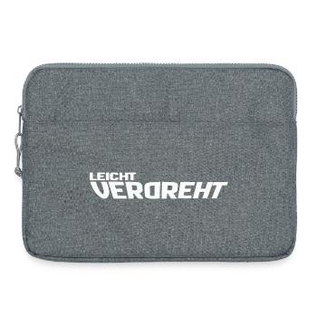 Slightly twisted - design for unique people - Laptop bag 15" - heather grey - Front