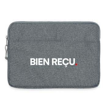 Bien reçu - Sacoche pour ordinateur portable 15 pouces - gris chiné - Devant