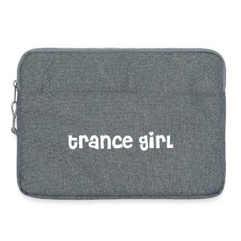 Trance Girl - Sacoche pour ordinateur portable 15 pouces - gris chiné - Devant