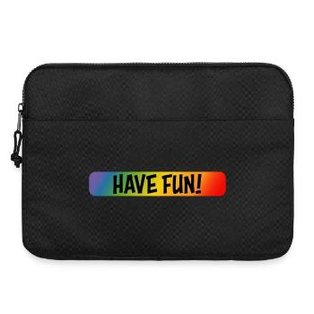 regenbogen have fun - Laptoptasche 15" - Schwarz - Vorne