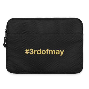né le 3 mai Anniversaire anniversaire - Sacoche pour ordinateur portable 15 pouces - noir - Devant