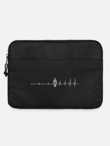 Heartbeat Eiscreme-Liebe - Laptoptasche 15" - Schwarz