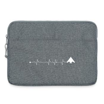 Heartbeat Peaks Bergweg - Laptoptasche 15" - Grau meliert - Vorne