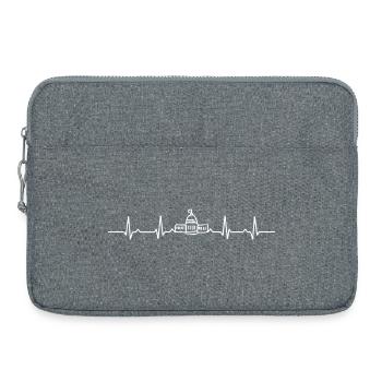 Skyline des Kapitols Puls - Laptoptasche 15" - Grau meliert - Vorne